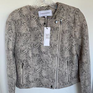 cupcakes and cashmere Isabell Snake Print Jacket NWT